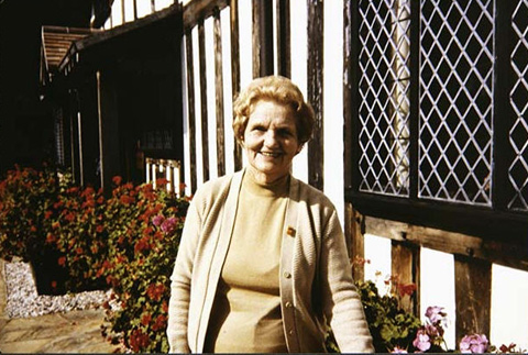 Molly Goodall, the original owner of the National Museum of Canberra's FJ Holden. Courtesy of Audrey Healy.